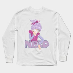 Shy Violet is a nerd Long Sleeve T-Shirt